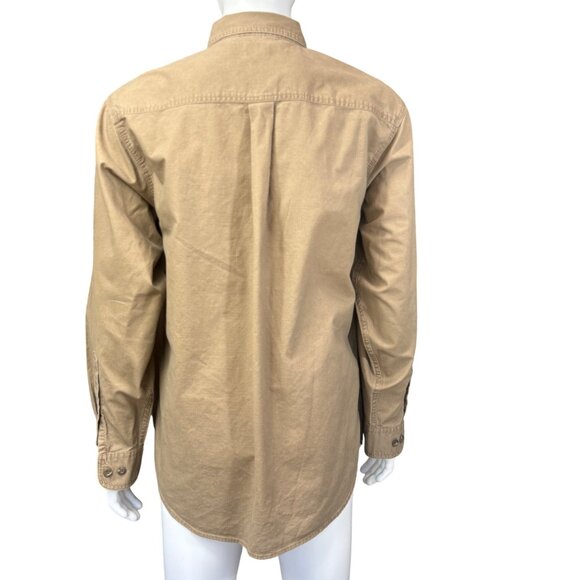 RedHead Mens Button-Down Utility Shirt Long Sleeve Khaki Cotton Size Large - Picture 2 of 5